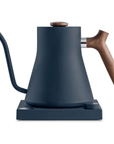 Fellow Stagg Stone Blue & Walnut Electric Kettle + FREE COFFEE