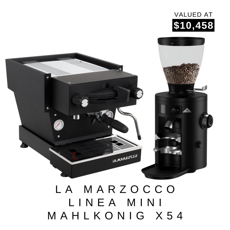Linea Mini Espresso Machine, MAHLKÖNIG X54 Home Grinder & Kit