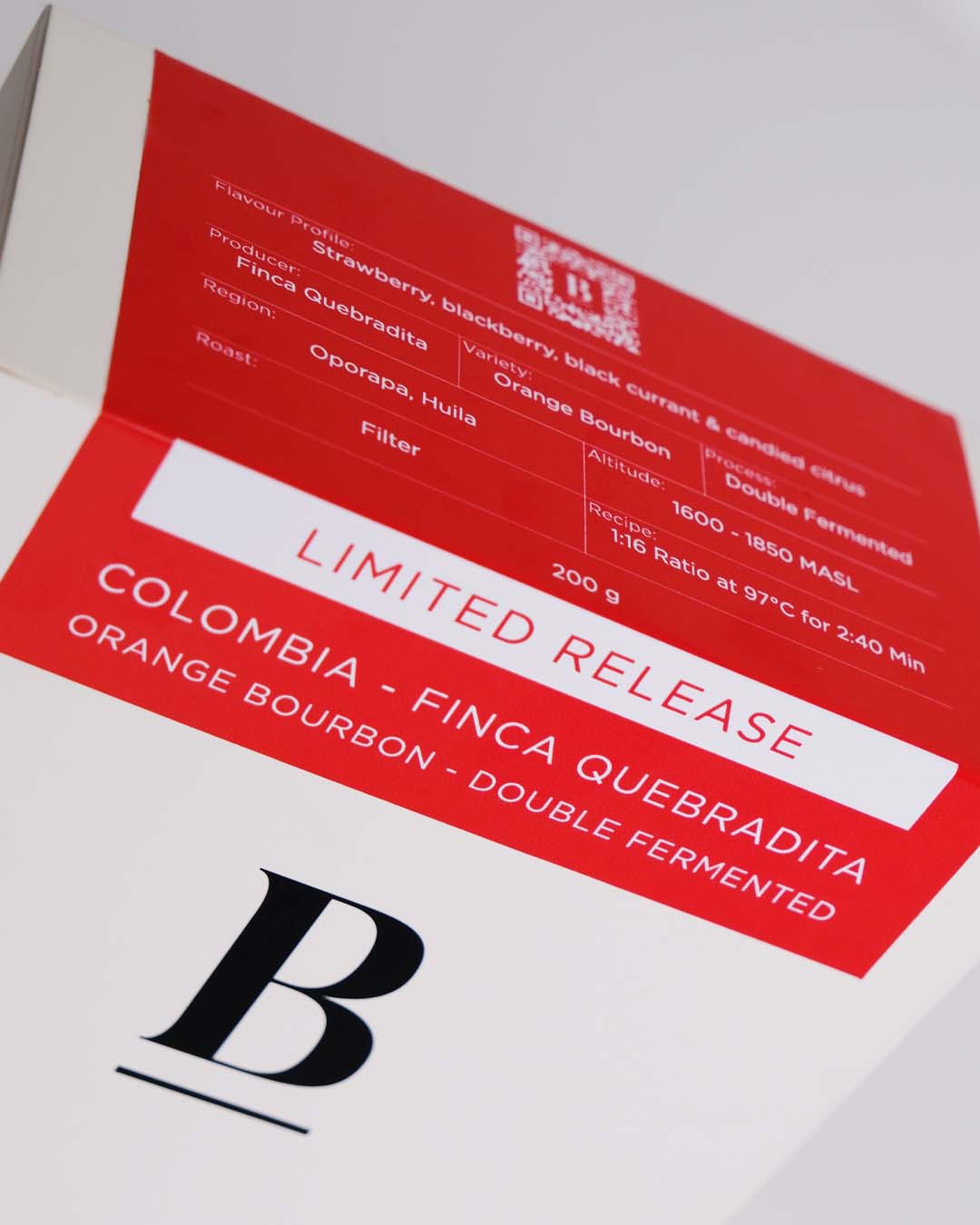 Colombia Finca Quebradita Orange Bourbon Double Fermented