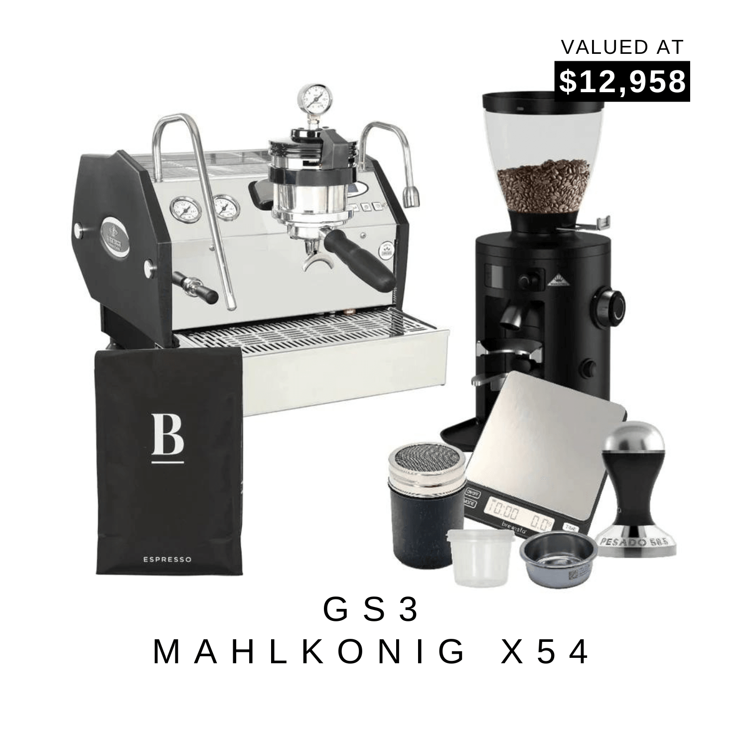 La Marzocco GS3 &amp; MAHLKÖNIG X54 Home Grinder &amp; Kit