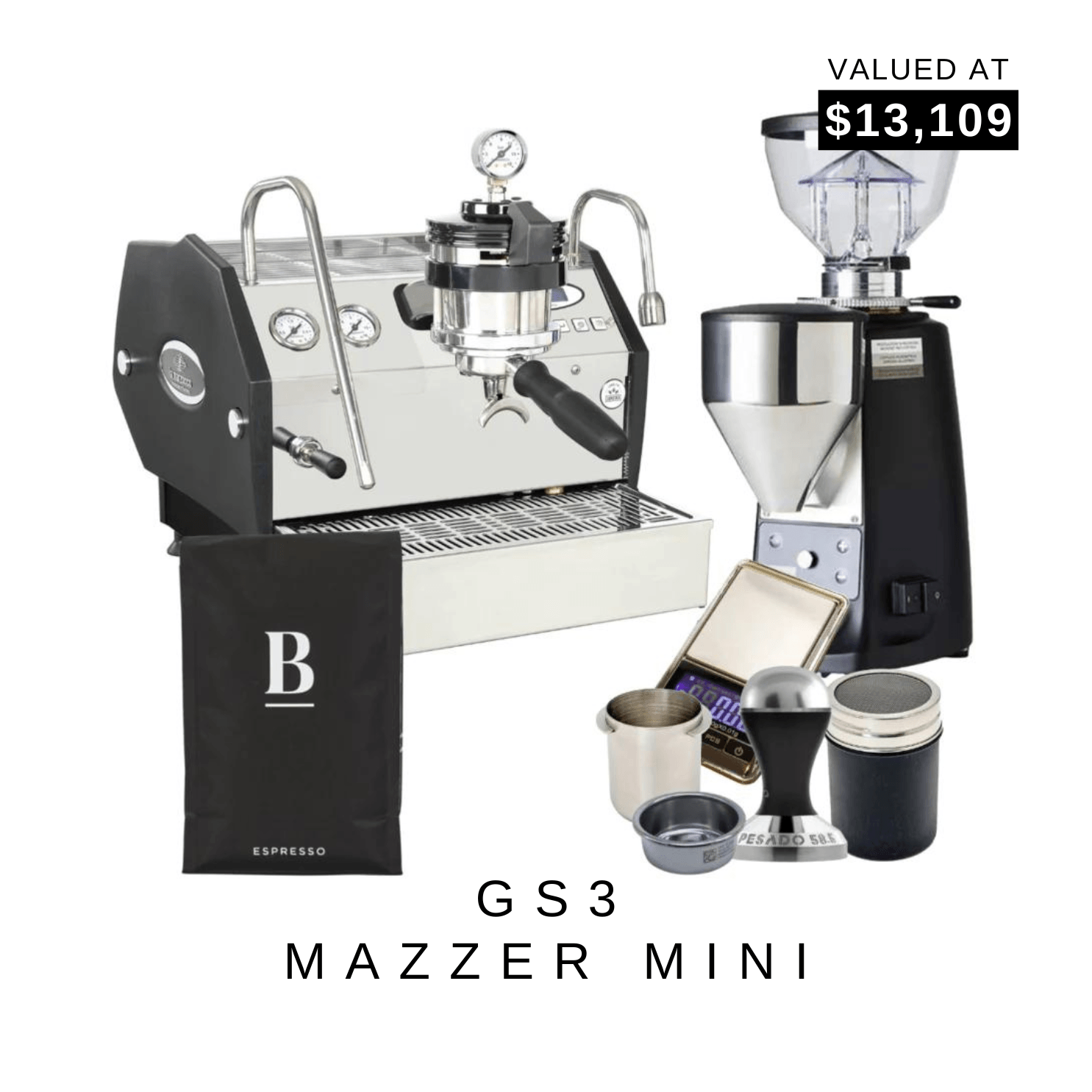 La Marzocco GS3 &amp; Mazzer Mini Electric B Grinder &amp; Kit