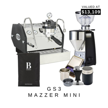 La Marzocco GS3 & Mazzer Mini Electric B Grinder & Kit