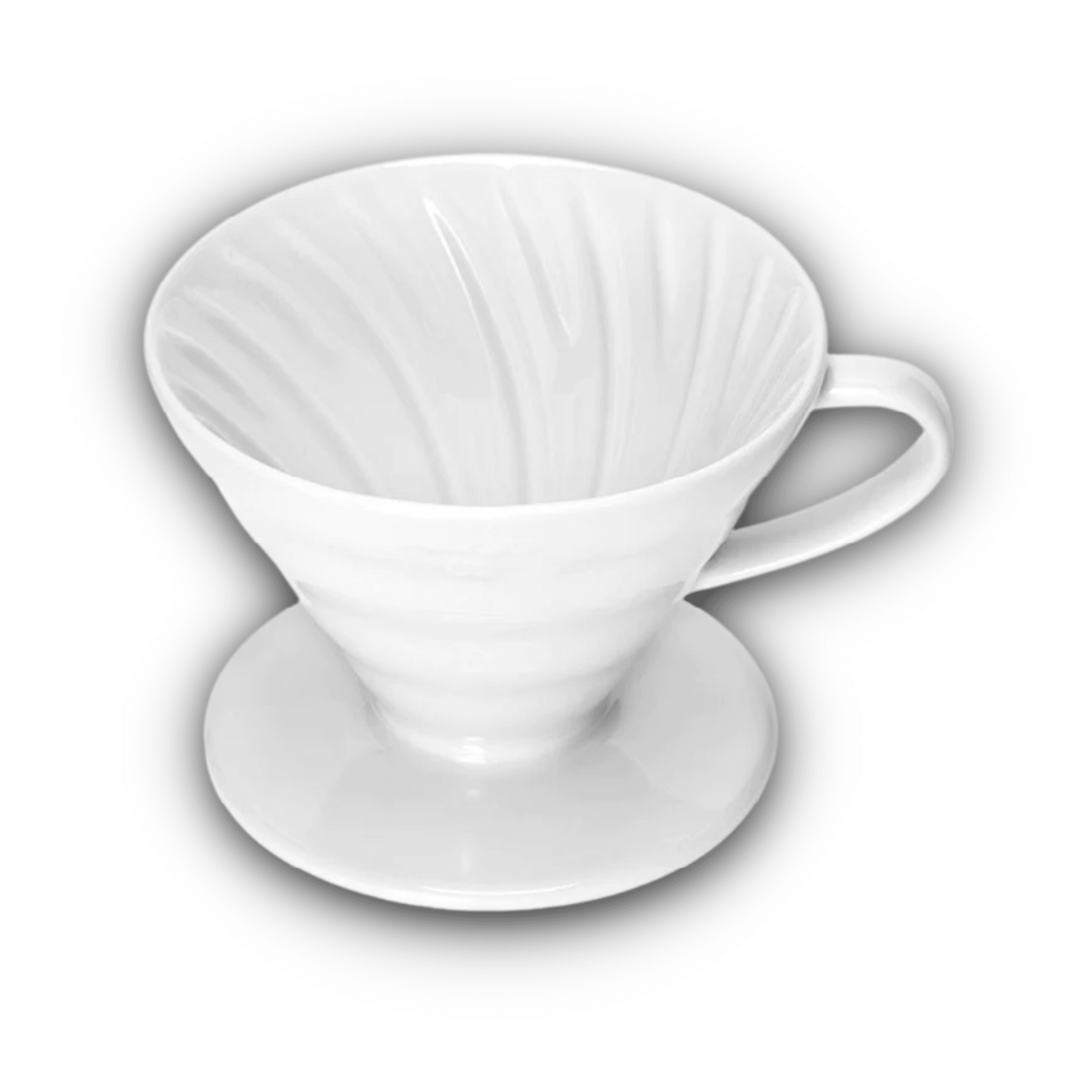 Hario V60 2 Cup Ceramic Pour Over Dripper - White