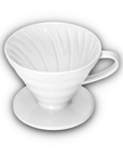 Hario V60 2 Cup Ceramic Pour Over Dripper - White