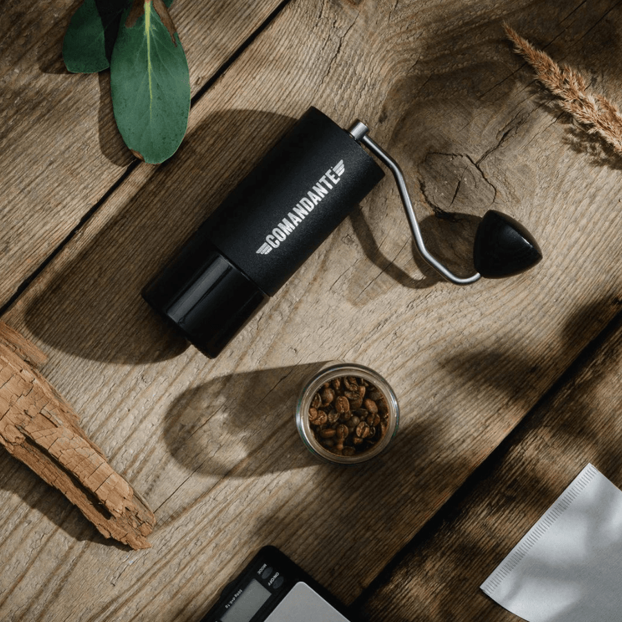 Comandante C40 Hand Grinder MK4 Black FREE COFFEE Blackboard