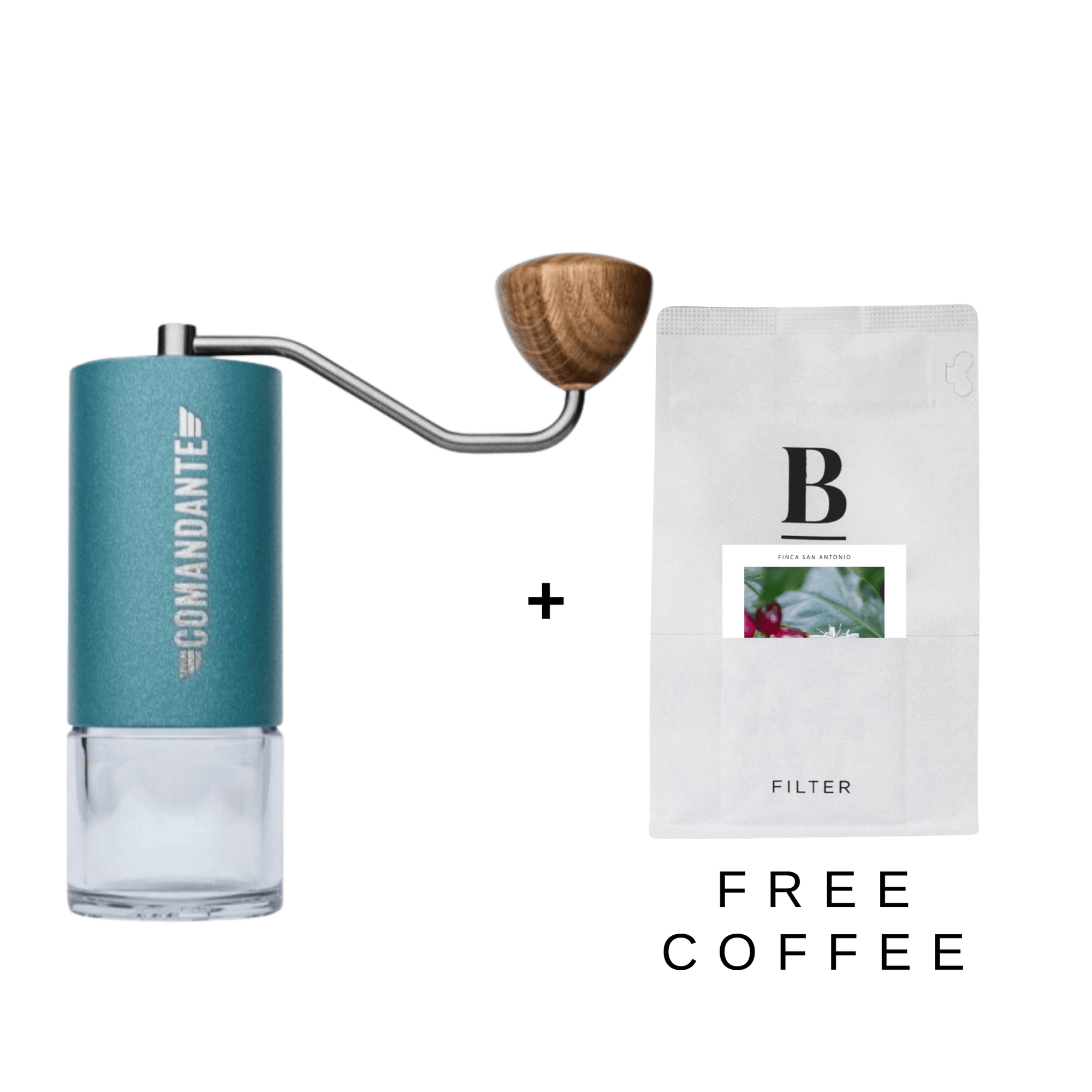 Comandante C40 Hand Grinder MK4 - Alpine Lagoon + FREE COFFEE