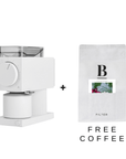 Fellow Ode Gen 2 Brew Coffee Grinder - White + FREE COFFEE